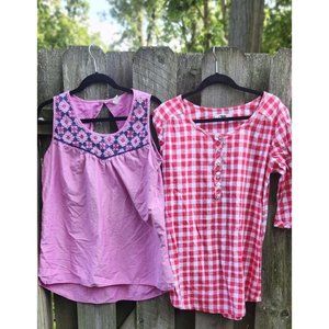 Mountain Khakis Jackson Hole Womens 2 Shirts  L & XL